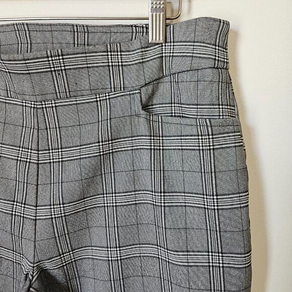 EUC TIME & TRU PLAID GREY BLACK PULL ON PANTS SIZE LARGE /12-14 WOMENS - Picture 9 of 14